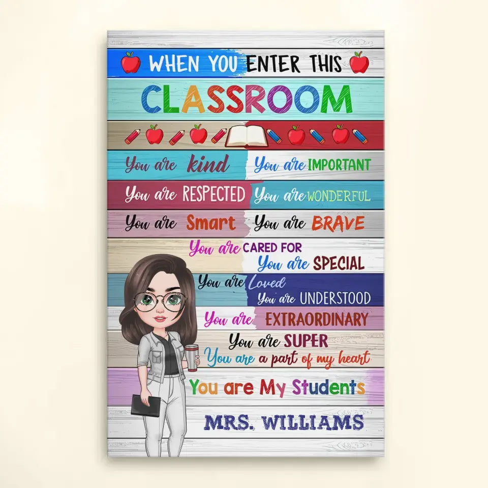 Personalized Custom Poster/Wrapped Canvas -Teacher's Day, Appreciation Gift For Teacher - You Are My Students