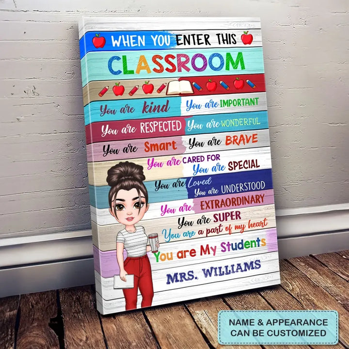 Personalized Custom Poster/Wrapped Canvas -Teacher's Day, Appreciation Gift For Teacher - You Are My Students
