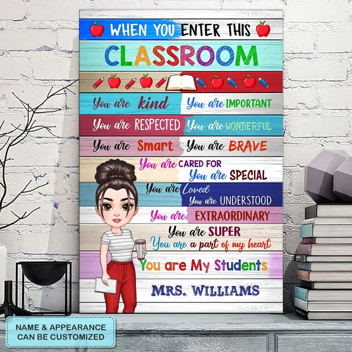 Personalized Custom Poster/Wrapped Canvas -Teacher's Day, Appreciation Gift For Teacher - You Are My Students