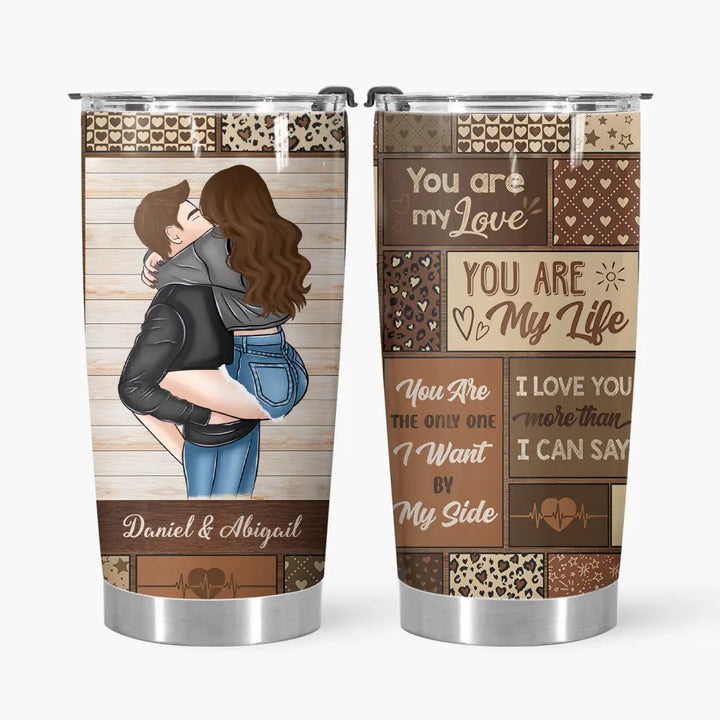 Personalized Custom Tumbler - Anniversary Gift For Couple - You Are My Life