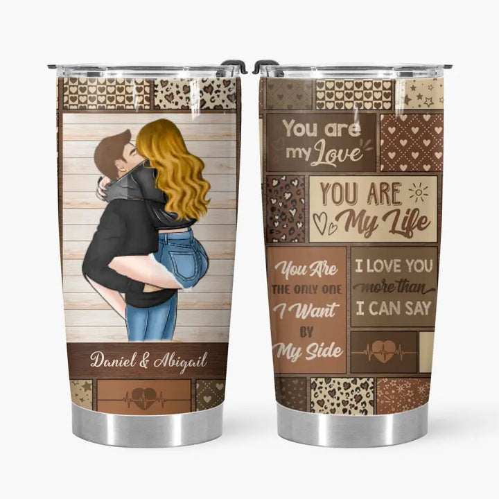 Personalized Custom Tumbler - Anniversary Gift For Couple - You Are My Life