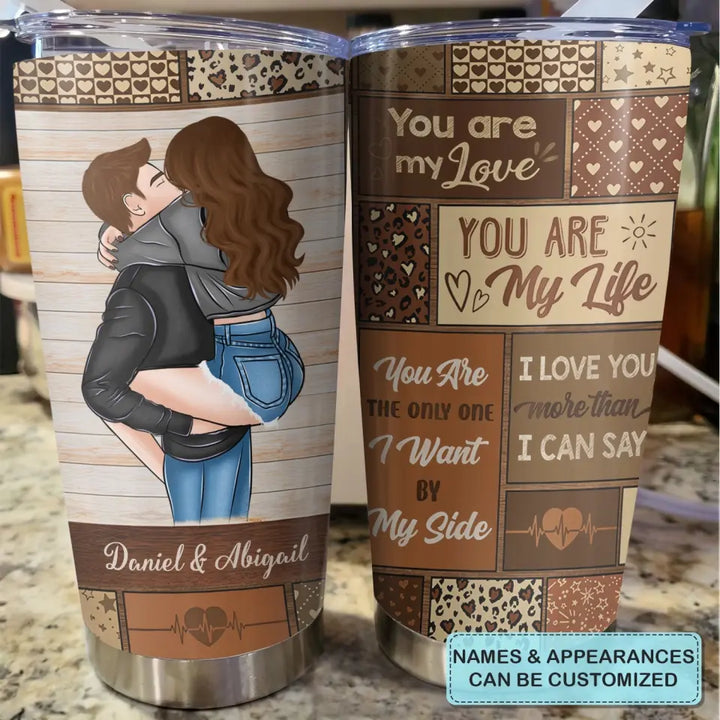 Personalized Custom Tumbler - Anniversary Gift For Couple - You Are My Life