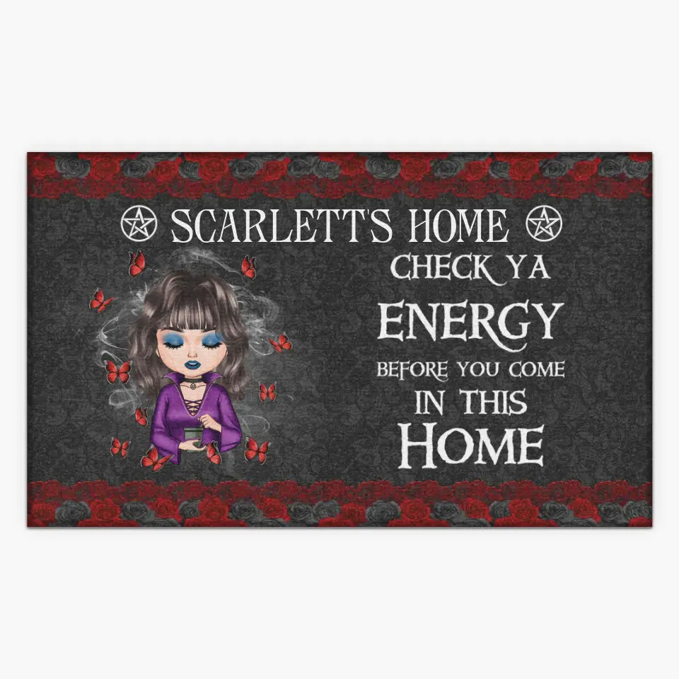 Personalized Custom Doormat - Gift For Wiccan - In My Home Filled With Care