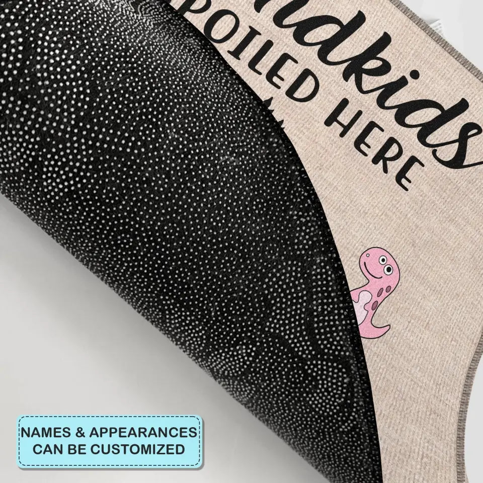 Personalized Custom Doormat - Mother's Day, Father's Day, Welcoming Gift For Grandma, Grandpa, Mom, Dad - Spoiled Grandkids