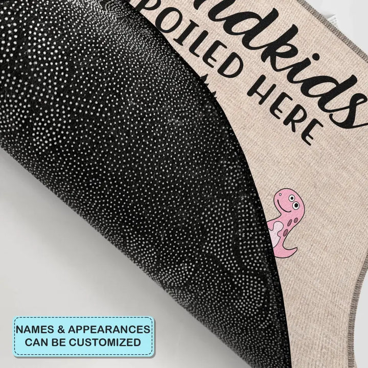 Personalized Custom Doormat - Mother's Day, Father's Day, Welcoming Gift For Grandma, Grandpa, Mom, Dad - Spoiled Grandkids