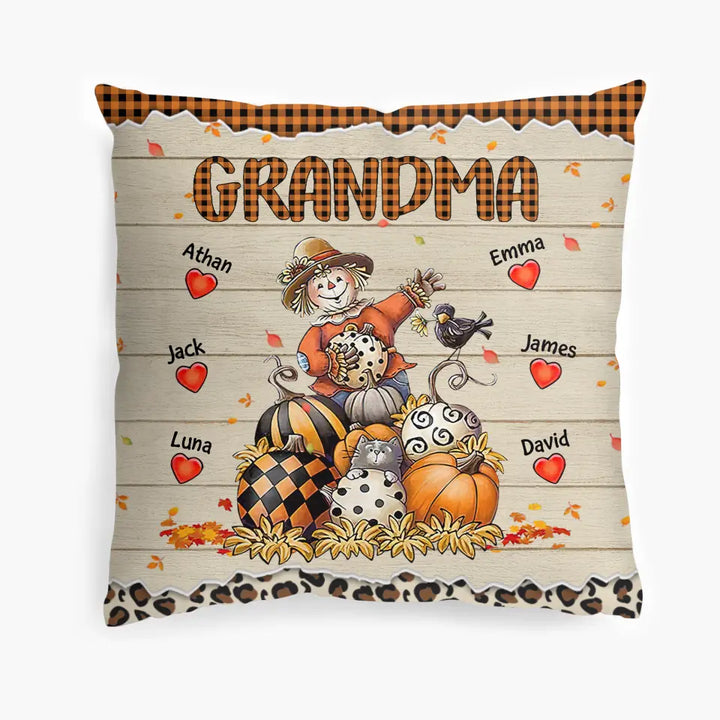 Personalized Custom Pillow Case - Mother's Day, Fall Gift For Grandma, Mom - Grandma's Love