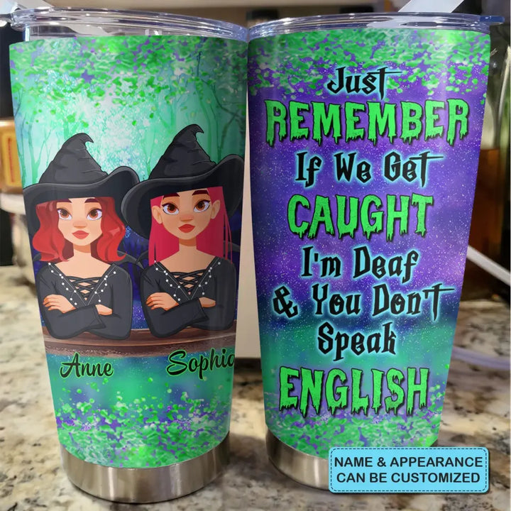 Personalized Custom Tumbler - Halloween Gift For Friends, Besties - We Are Not Sugar And Spice Halloween
