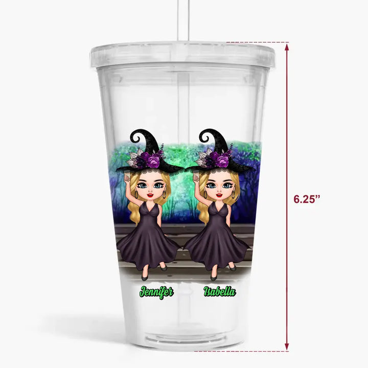 Personalized Custom Acrylic Tumbler - Halloween Gift For Friend, Bestie - We Are Not Sugar And Spice Halloween