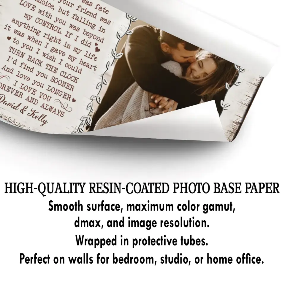 Personalized Custom Poster/Wrapped Canvas - Anniversary Gift For Couple - We Are A Team