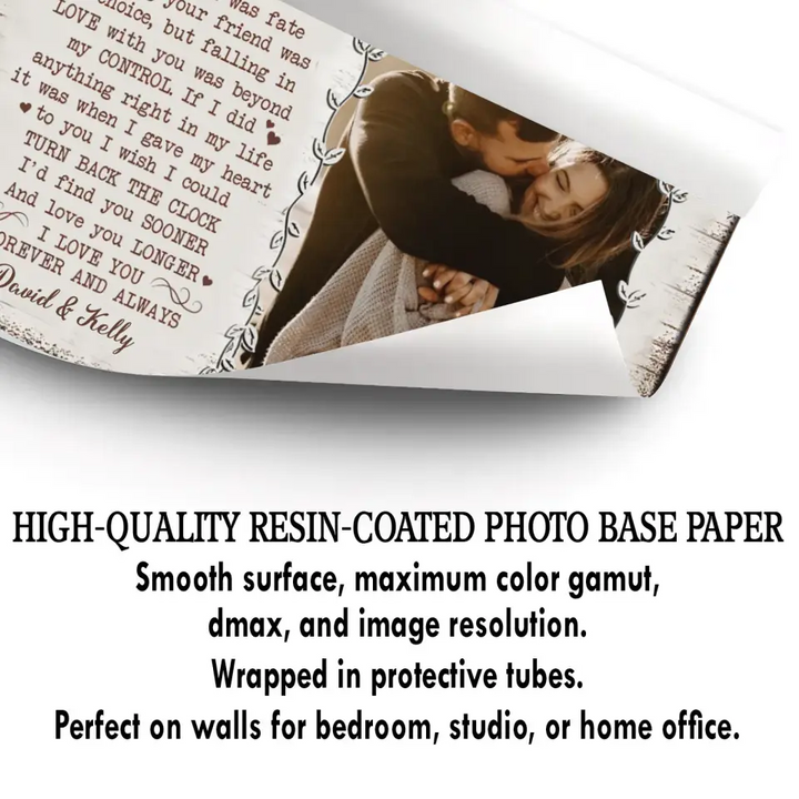 Personalized Custom Poster/Wrapped Canvas - Anniversary Gift For Couple - We Are A Team