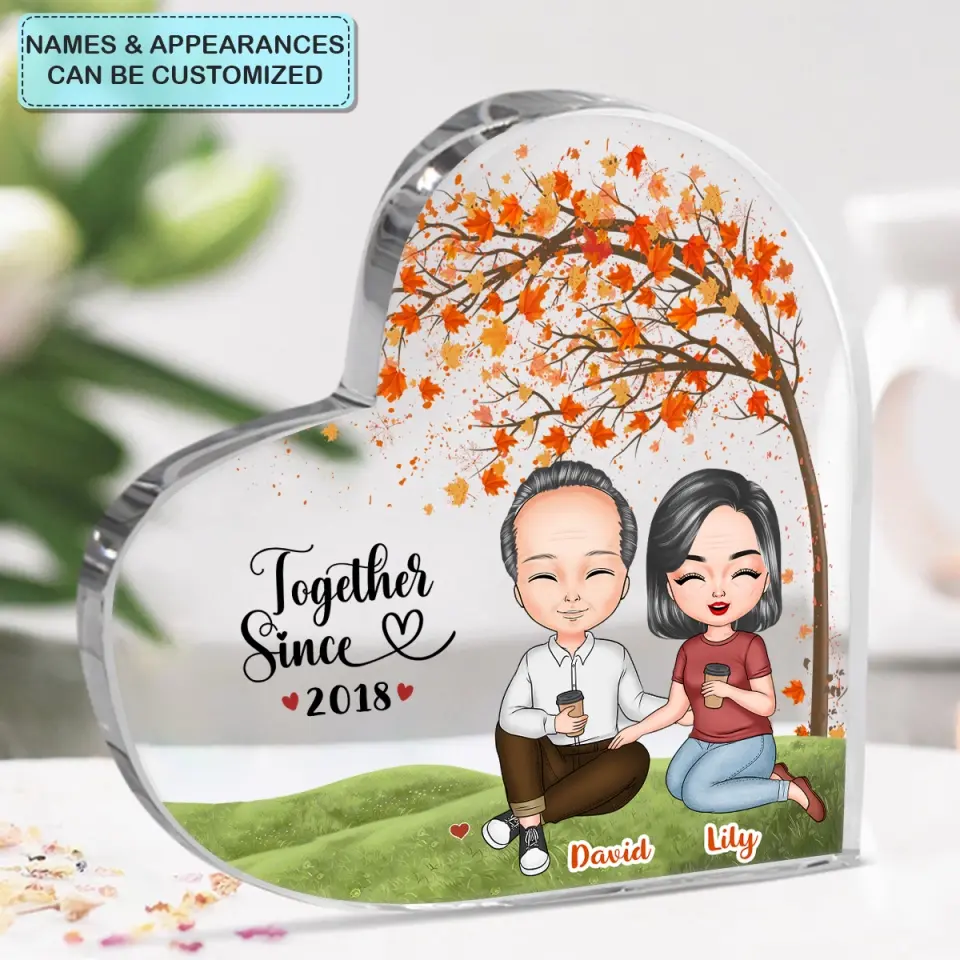 Personalized Custom Heart-shaped Acrylic Plaque - Anniversary Gift For Couple - You're The Only One I Want To Annoy For The Rest Of My Life