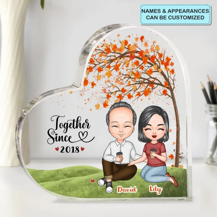Personalized Custom Heart-shaped Acrylic Plaque - Anniversary Gift For Couple - You're The Only One I Want To Annoy For The Rest Of My Life