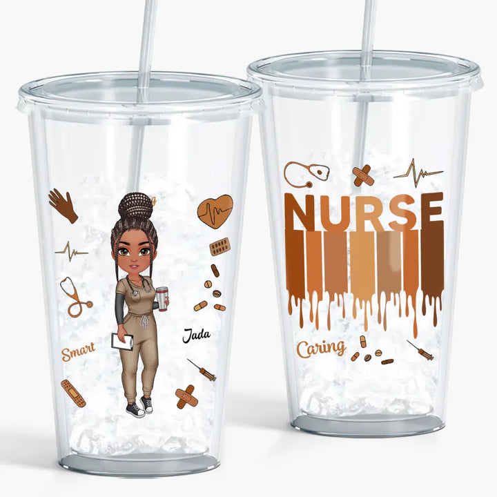 Personalized Custom Acrylic Tumbler - Nurse's Day, Appreciation Gift For Nurse - Love Nurse Life