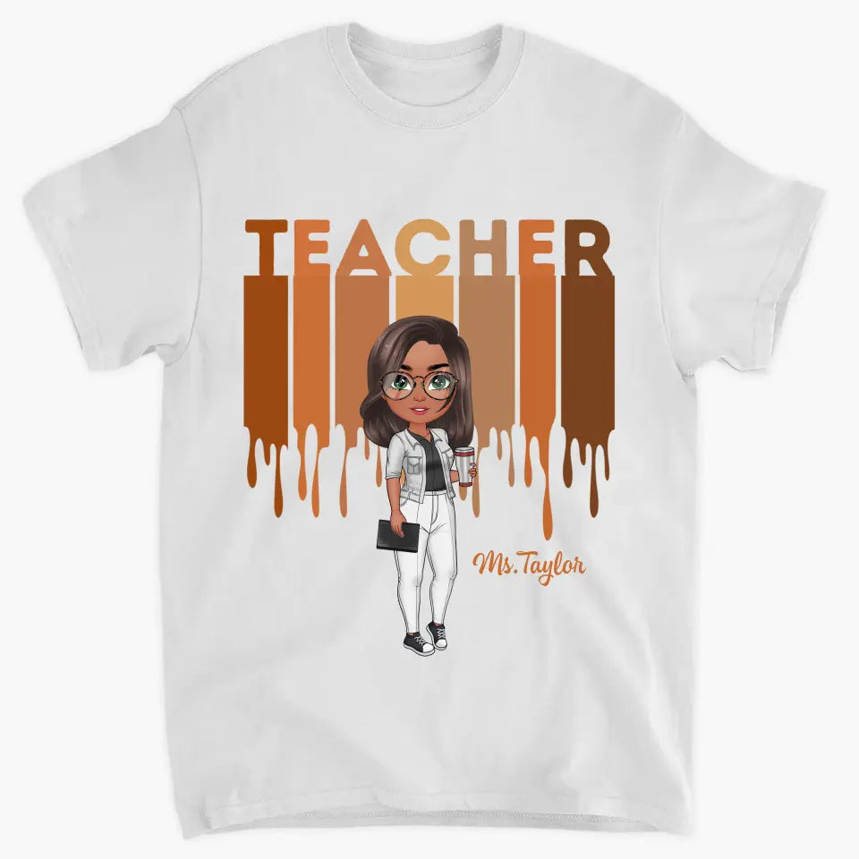 Personalized Custom T-shirt - Teacher's Day, Appreciation Gift For Teacher - Love Teacher Life