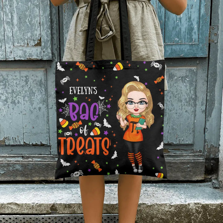 Personalized Custom Tote Bag - Teacher's Day, Halloween Gift For Teacher - Bag Of Treats