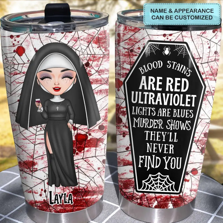 Personalized Custom Tumbler - Halloween Gift For Friends, Besties, Sisters - Just A Girl Who Loves Horror Movies