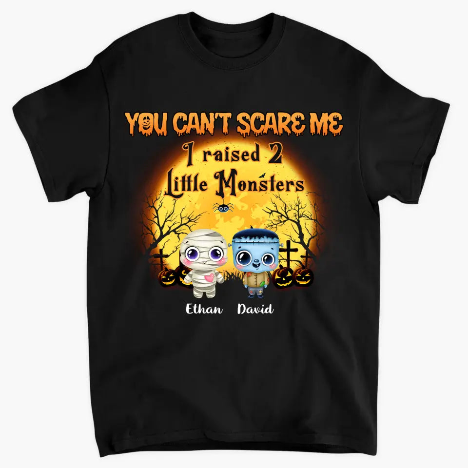 Personalized Custom T-shirt - Halloween Gift For Grandma, Mom - You Can't Scare Me