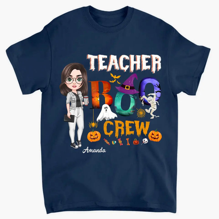 Personalized Custom T-shirt - Appreciation, Halloween Gift For Teacher - Teacher Boo Crew