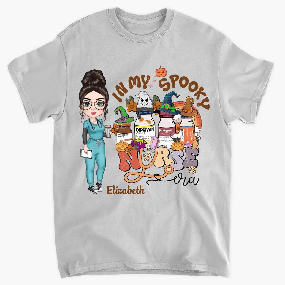 Personalized Custom T-shirt - Nurse's Day, Appreciation Gift For Nurse - In My Spooky Nurse Era