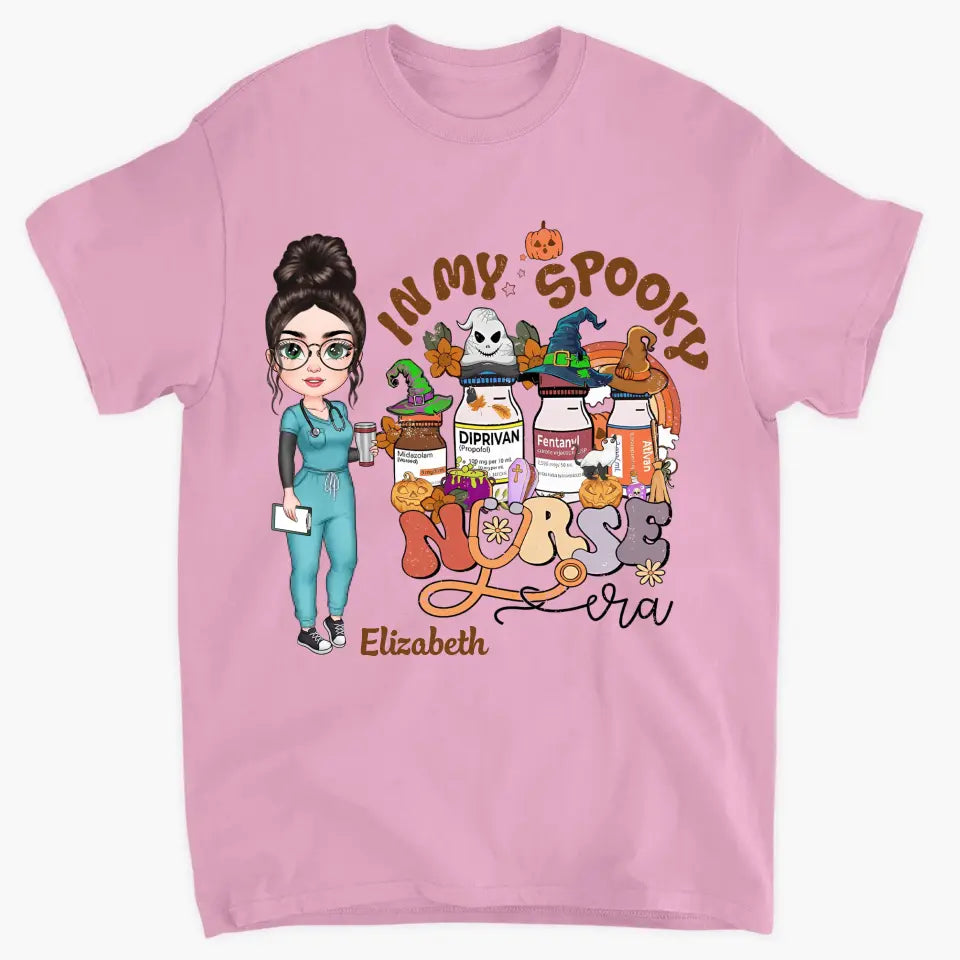 Personalized Custom T-shirt - Nurse's Day, Appreciation Gift For Nurse - In My Spooky Nurse Era