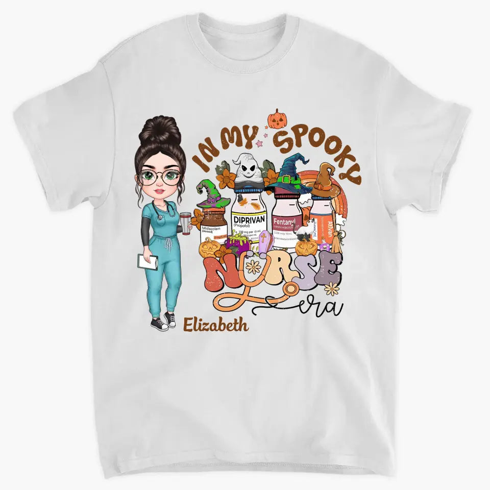 Personalized Custom T-shirt - Nurse's Day, Appreciation Gift For Nurse - In My Spooky Nurse Era