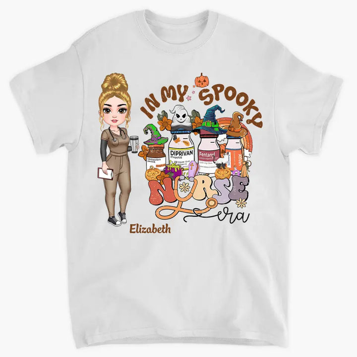 Personalized Custom T-shirt - Nurse's Day, Appreciation Gift For Nurse - In My Spooky Nurse Era