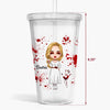 Personalized Custom Acrylic Tumbler - Halloween Gift For Horror Movies Lover - One Two I&#39;m Coming For You