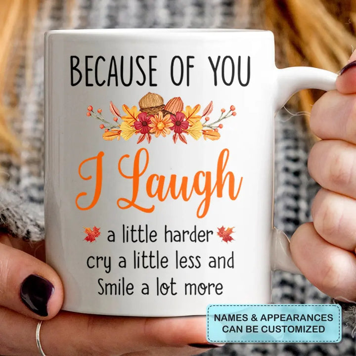 Personalized Custom White Mug - Fall, Birthday Gift For Friends, Besties - To My Bestie