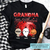 Personalized Custom T-shirt - Halloween Gift For Grandma, Mommy - Grandma Of Little Monsters