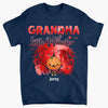 Personalized Custom T-shirt - Halloween Gift For Grandma, Mommy - Grandma Of Little Monsters