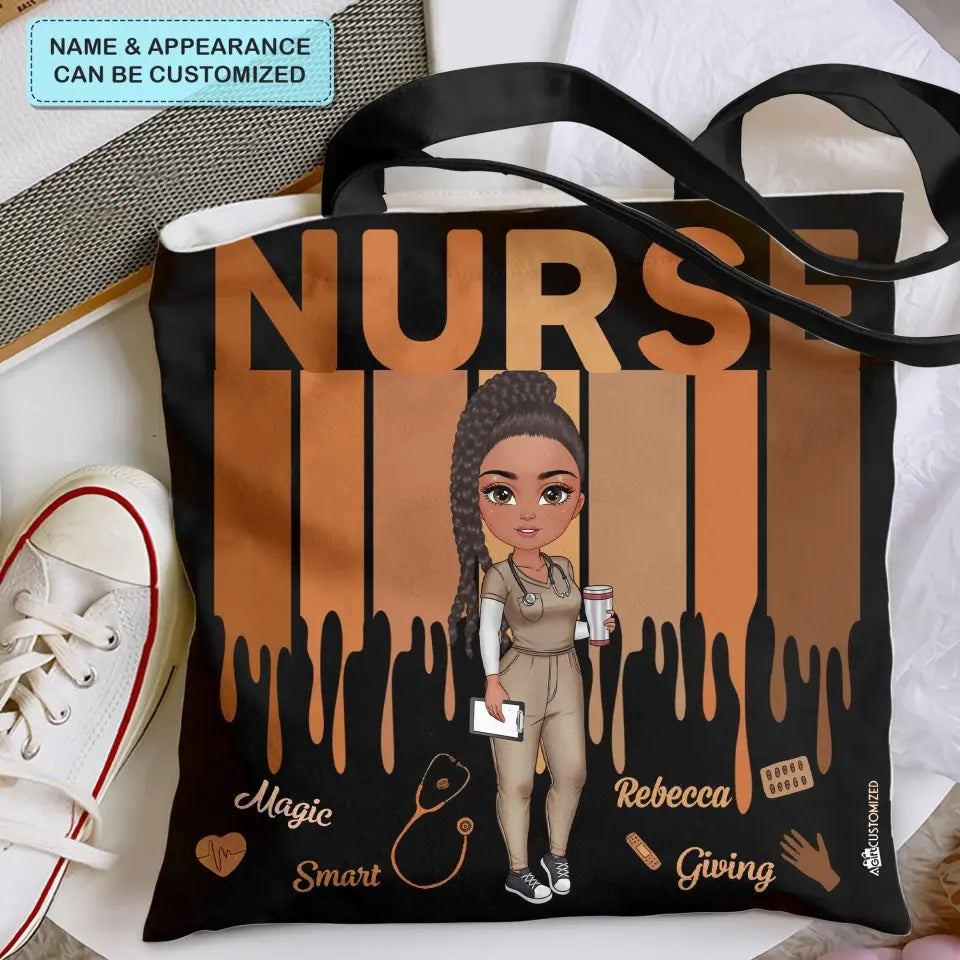 Love Nurse Life - Personalized Custom Tote Bag - Gift For Nurse