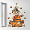 Personalized Custom Decal - Mother&#39;s Day, Fall Gift For Grandma, Mom - Pumpkin Scarecrow Grandma