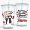 Personalized Custom Acrylic Tumbler - Halloween Gift For Friends, Besties - Besties Forever Even After We Die