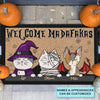 Personalized Custom Doormat - Halloween Gift For Cat Lover, Cat Mom, Cat Dad - Welcome Madafakas