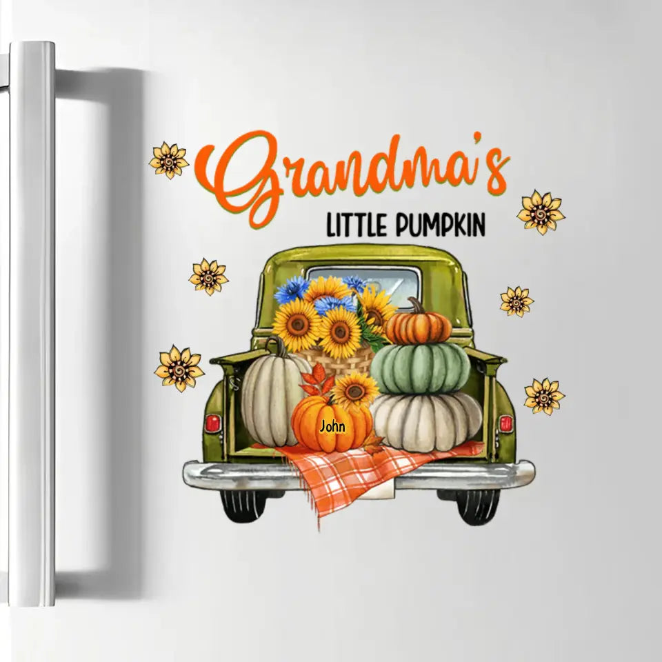 Personalized Custom Decal - Fall, Autumn Gift For Grandma - Grandma's Little Pumpkins