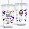 Personalized Custom Acrylic Tumbler - Halloween Gift For Friend, Bestie - Move Over Hot Girl Summer