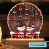 Papa, Nana &amp; Grandkids - Personalized Custom 3D LED Light Wooden Base - Christmas, Winter Gift For Grandma, Grandpa, Mom, Dad