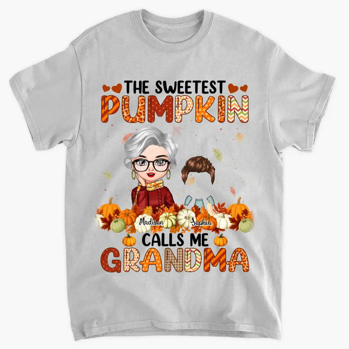 The Sweetest Pumpkins Call Me Grandma - Personalized Custom T-shirt - Fall, Mother's Day Gift For Mom, Grandma