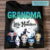 Grandma Of Little Monsters - Personalized Custom T-shirt - Halloween Gift For Grandma, Mom, Grandpa, Dad