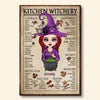 Kitchen Witchery - Personalized Custom Poster/Wrapped Canvas - Halloween Gift For Witch