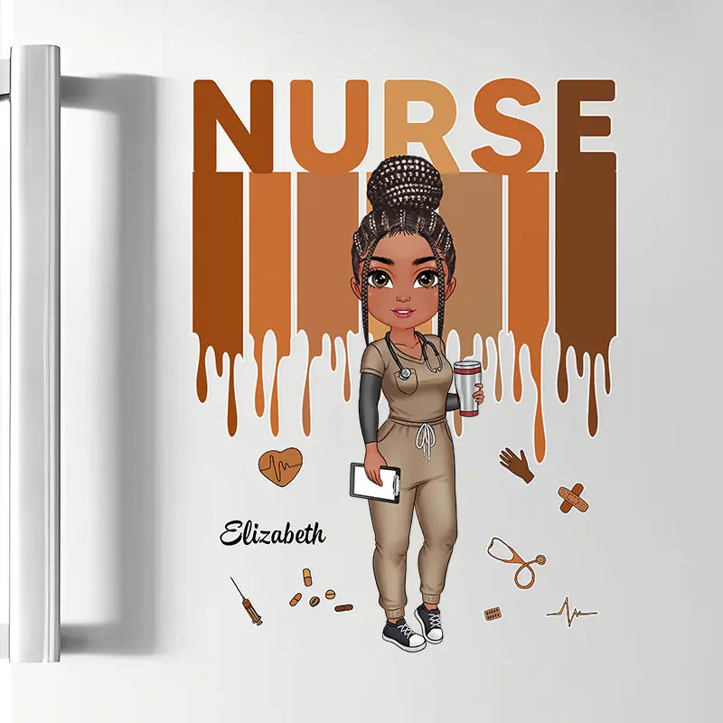 Love Nurse Life - Personalized Custom Decal - Nurse's Day, Appreciation Gift For Nurse