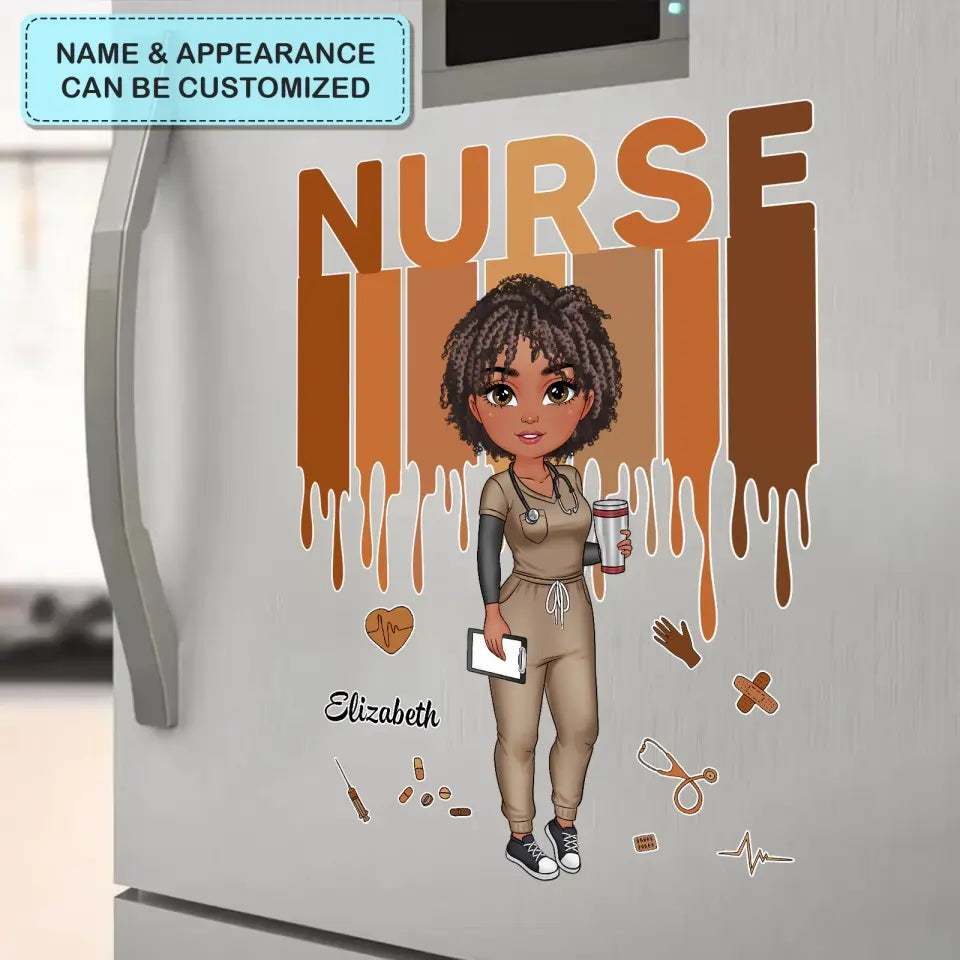 Custom Nurse Name Sticker, Nurse Custom Sticker