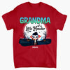 Grandma Of Little Monsters - Personalized Custom T-shirt - Halloween Gift For Grandma, Mom, Grandpa, Dad