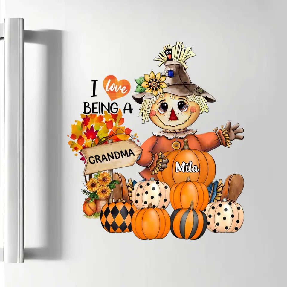 I Love Being A Nana - Personalized Custom Decal - Halloween, Fall Gift For Grandma, Mother