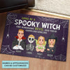 Home Of A Spooky Witch And One Handsome Devil - Personalized Custom Doormat - Halloween Gift For Family, Family Members