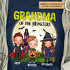 Grandma Of The Monsters - Personalized Custom T-shirt - Halloween Gift For Grandma