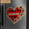 Grandma Christmas Hand Prints - Personalized Custom Decal - Christmas Gift For Grandma, Mother