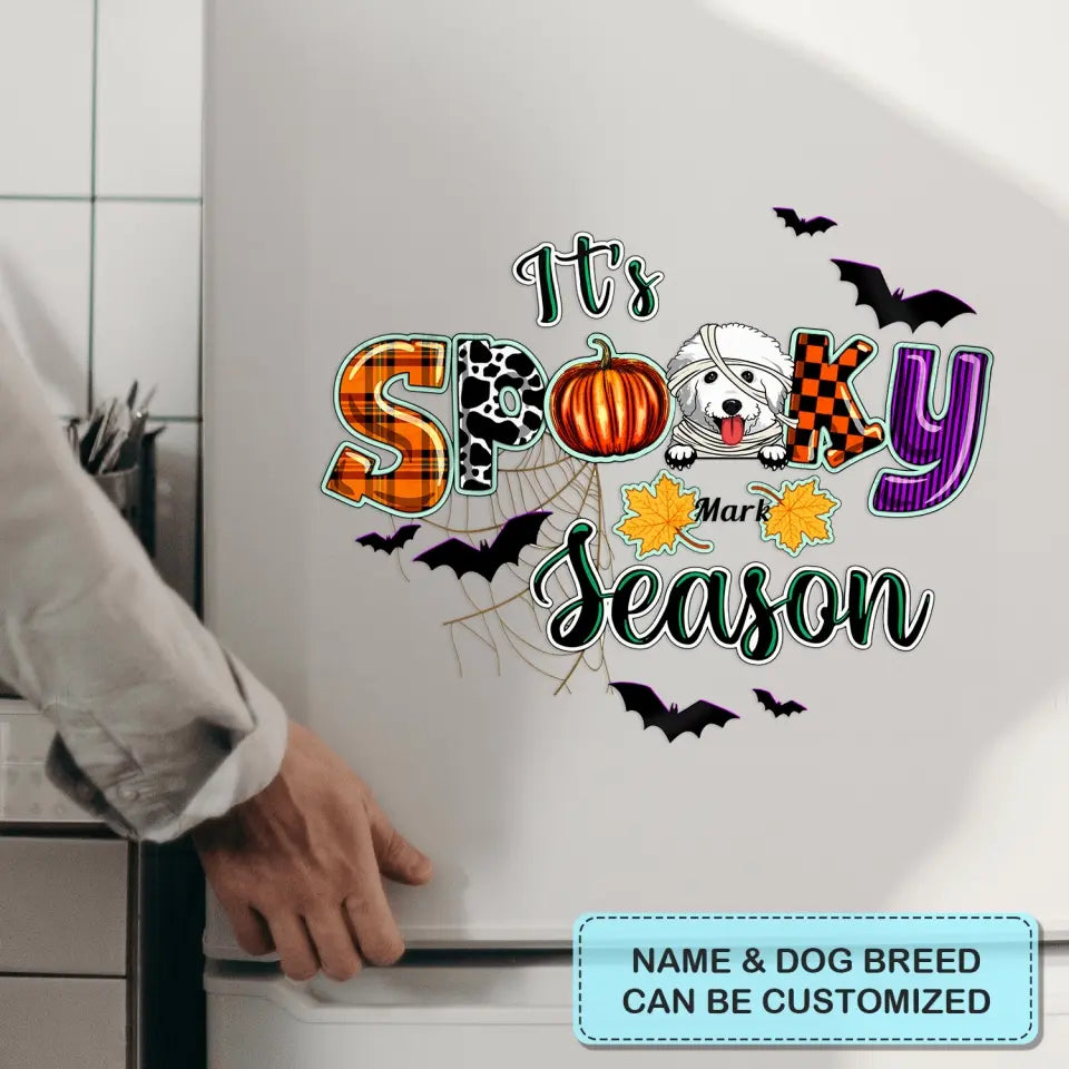 It's Spooky Season - Personalized Custom Decal - Halloween Gift For Dog Lover, Dog Mom, Dog Dad, Dog Owner