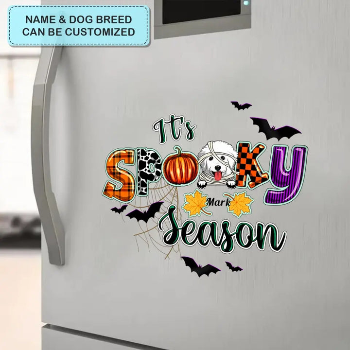 It's Spooky Season - Personalized Custom Decal - Halloween Gift For Dog Lover, Dog Mom, Dog Dad, Dog Owner