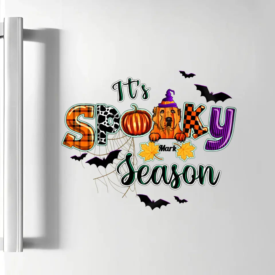 It's Spooky Season - Personalized Custom Decal - Halloween Gift For Dog Lover, Dog Mom, Dog Dad, Dog Owner